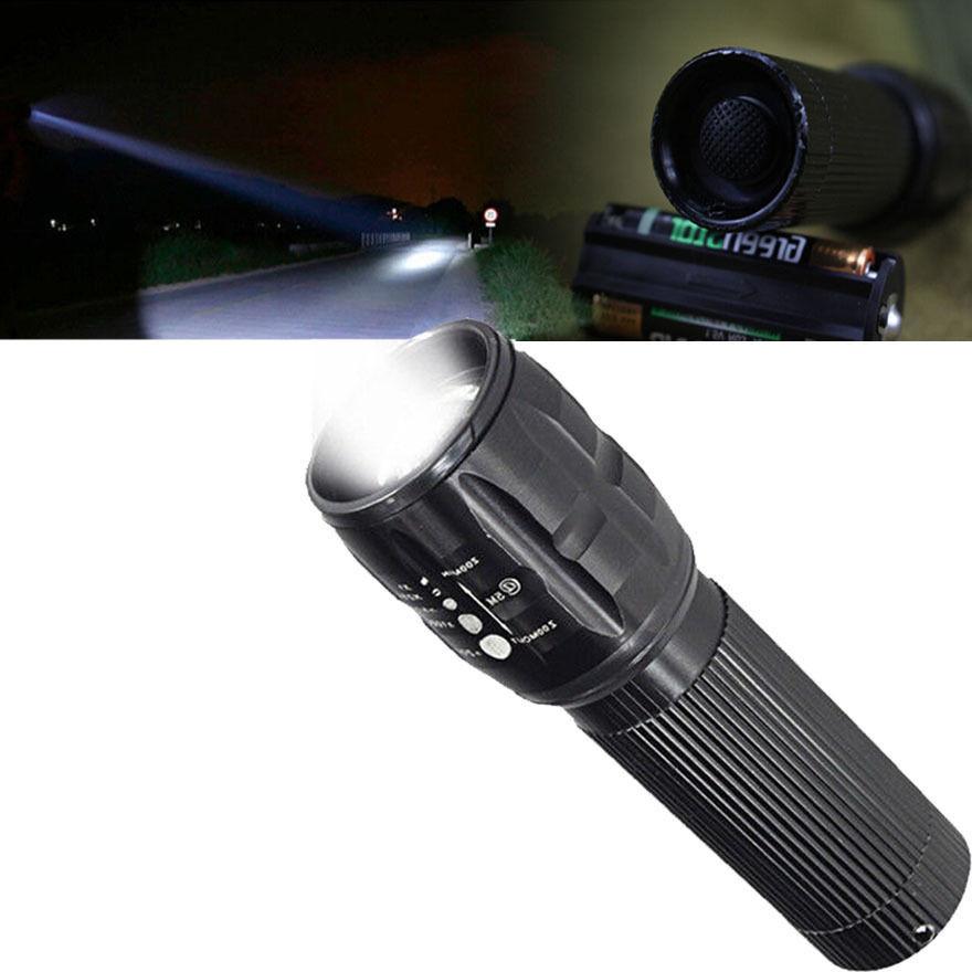 Premium Quality 5000lm Xm-l T6 Led Flashlight With Zoomable Focus And 7 Modes