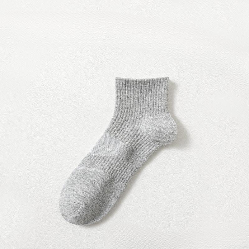 5 Pairs of Men's Spring and Autumn Pure Cotton Sports Deodorizing Running Socks