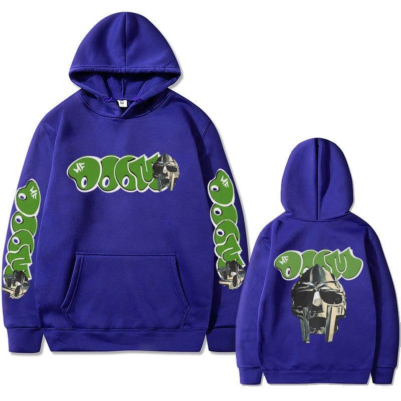 Hip Hop Rapper Mf Doom Madlib Madvillain Mask Art Aesthetic Casual Hoodie Vintage Pullovers Hoodie Clothes Sweatshirts for Men