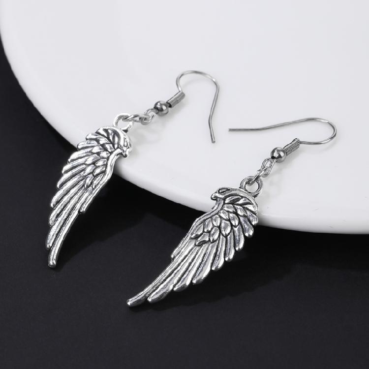 Woman Earrings Wing Ear Hooks Pendant Earrings Fashion Ear Jewelry Alloy Texture Perfect for Matching Fashion Outfits