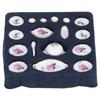 1:12 Dollhouse Miniature Porcelain Tea Cup Set Exquisite Decorative Dollhouse Kitchen Accessories