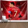 Telo di Sfondo Stella della Champions League Ronaldo Stella del Calcio Cristiano Ronaldo Decorazione per Stanza Tessuto da Parete Arazzo Varie Misure