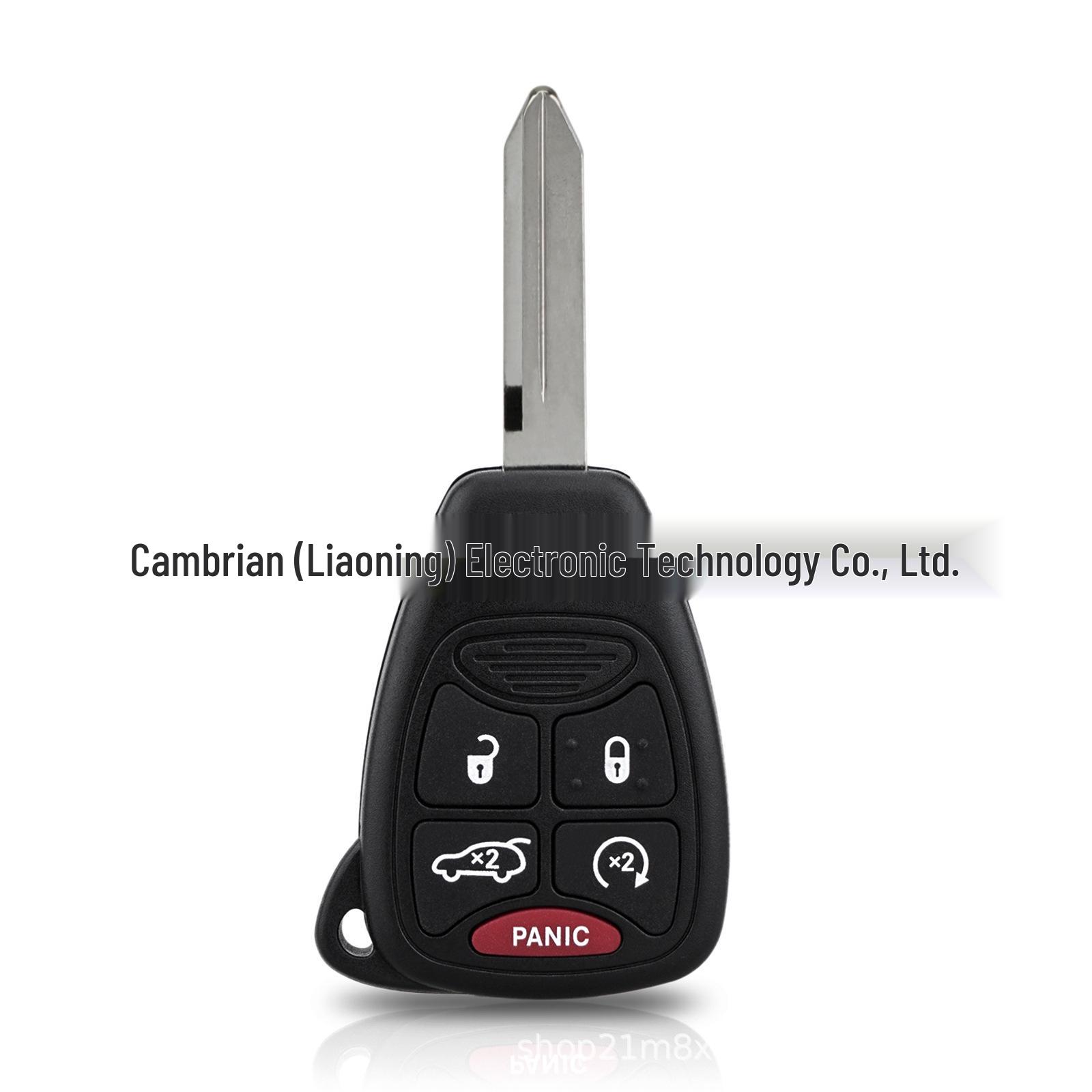 

Dodge Car Key Remote: 5-Button Smart Key (Model OHT692713AA) 5.4 x 4.2 x 1.4 cm