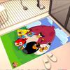 Angry Birds Print Rug, Washable Floor Carpet, For Entryway Dorm Laundry Room Office Study, Home Decor Birthday Christmas Gift