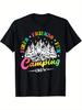 Men'S Casual T-Shirt for Summer Camping with Friends - Features a Graphic Design, Crew Neck, Breathable Fabric, And Mach