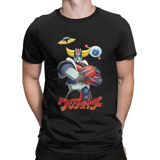 3D Mazinger Z Cartoon Printed T-shirt Robot Anime Men's Round Neck Top Summer Fashion Casual Short Sleeve Hoodie