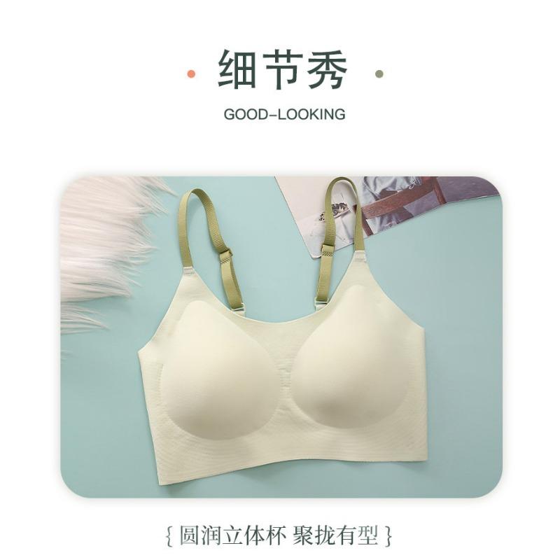 Women S Thin Breathable Seamless Sports Bra Half Fixed Drop Cup