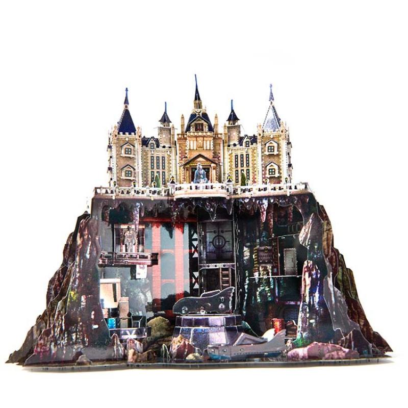 

Красочный Замок Летучей Мыши 3D Металлическая Головоломка DIY Креативная Модель Замка Сборка Модель из Сплава Пазл Настольные Украшения Подарки для Взрослых