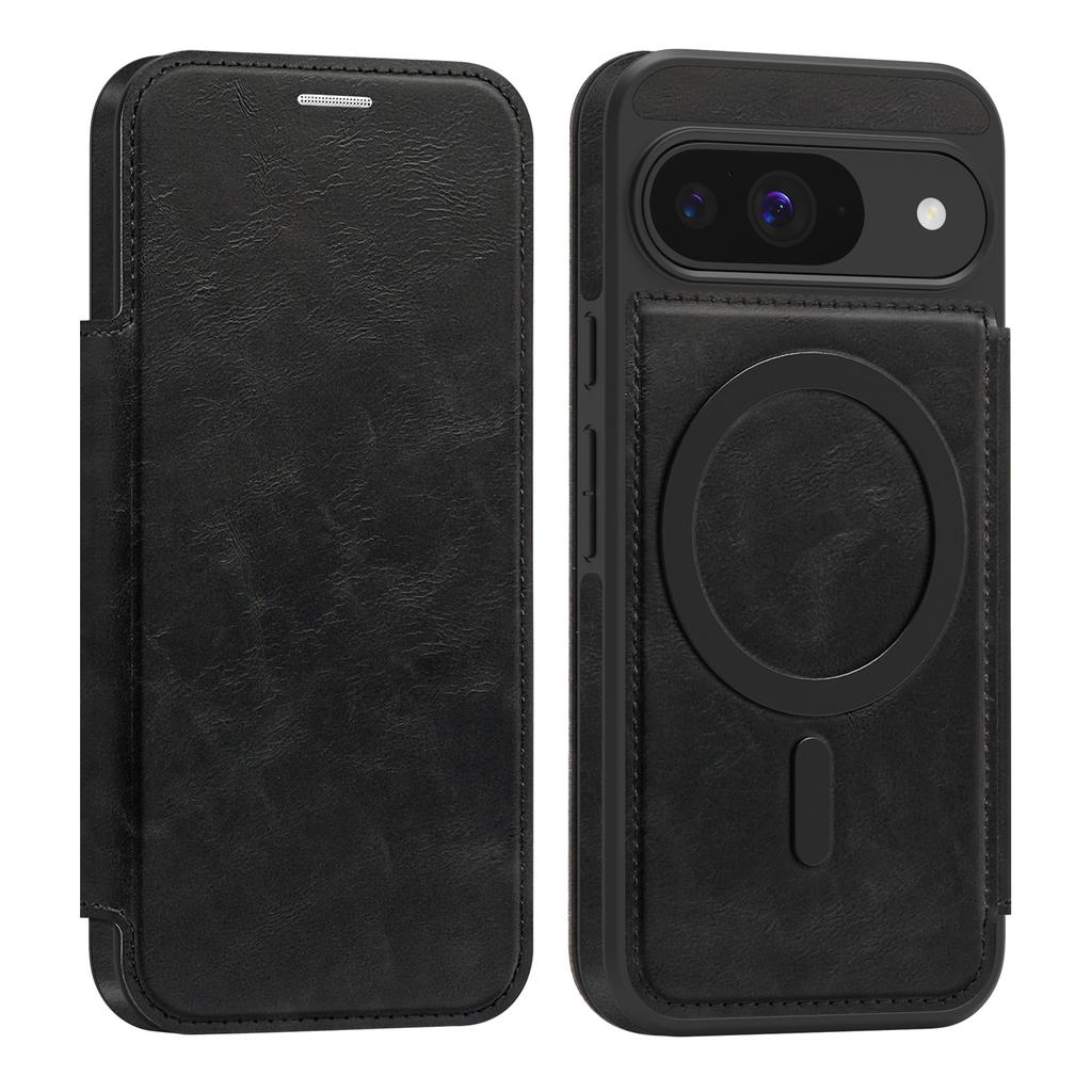 For Google Pixel 8 9 10 series.Lingdun Magnetic Business Leather Case-MagSafe-Compatible with Built-in Card Slots&RFID Blocking
