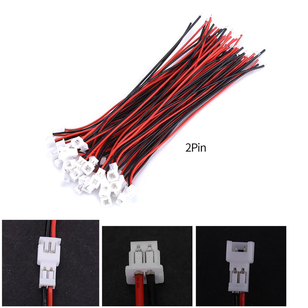 20 Sets pack  JST 1.25MM 2 pin/3 pin Male&Female Connector Plug with Wires Cables JST 2P Connector JST1.25 JST 3P Connector