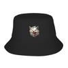 Wolf Head  Design Bucket Hat Summer FisherUnisex Hat Outdoor  Sun Protection Fishing Hunting Cap Unisex Ladies Sun Hat