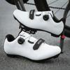 QX2001 Men's Women's Cycling Shoes With Low Cut Mountain Locks Road No Locks. Large Size Rotating Buckle Leather Surface