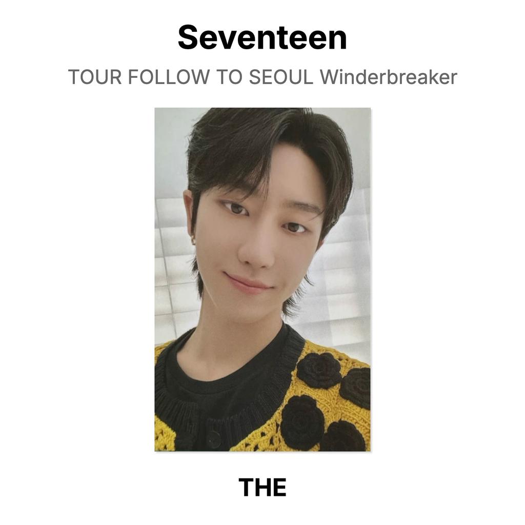 Seventeen TOUR FOLLOW TO SEOUL Winderbreaker Official Photocard