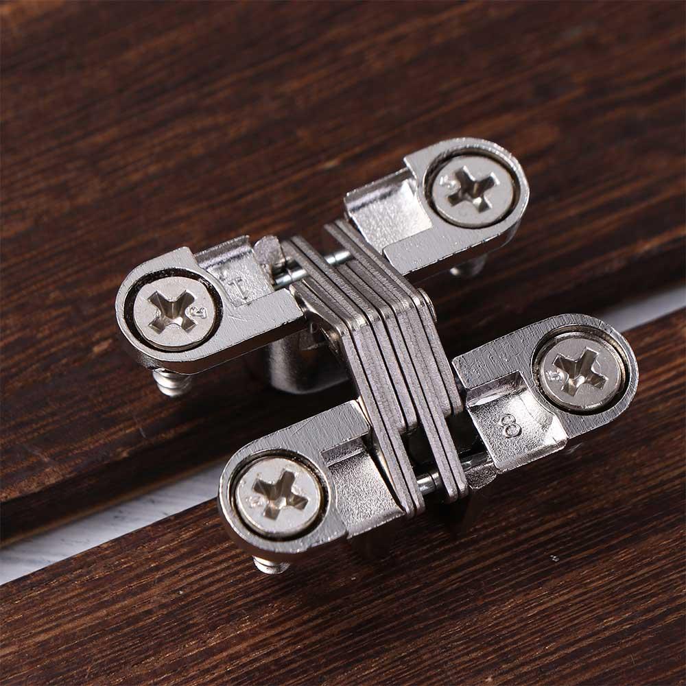 Oncealed Worktop For Cabinet Cupboard Wooden Box Hardware Hardware Tool Door Hinge Cross Hinge