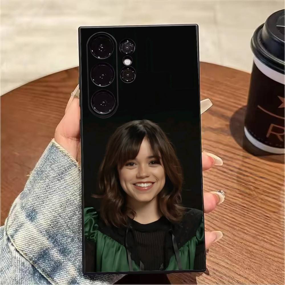 WED-J-Jenna O-Ortega HD-Druck Handyhülle Für Samsung S25,S24,S21,S22,S23,S20,Ultra,S26,Plus,Fe,Note,5G Schwarzes Cover