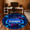 1pc Gamer Round Chair mat Area Rug - Non-Slip, Floor Mat for Office, Bedroom, and Indoor Decor c1125619
