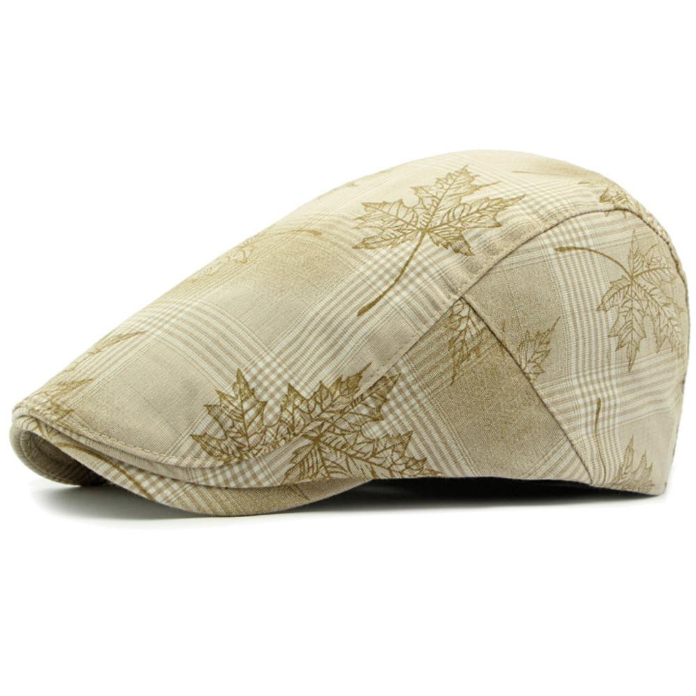 

HT4692 Berets for Men Women Vintage Printed Plaid Beret Hat Adjustable Ivy Flat Cap Male Female Spring Summer Sun Hat Beret Cap 55-59cm Adjustable бежевый