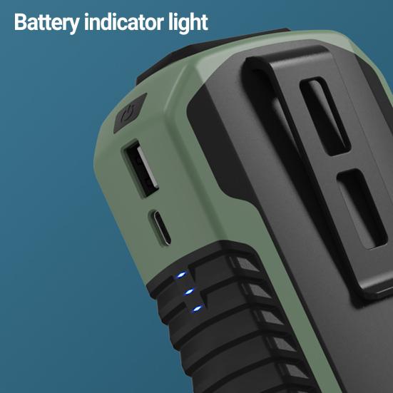 Cooling Fan Multi-purpose Rechargeable Summer Outdoor Strong Wind Neckband Hanging Waist Portable Fan