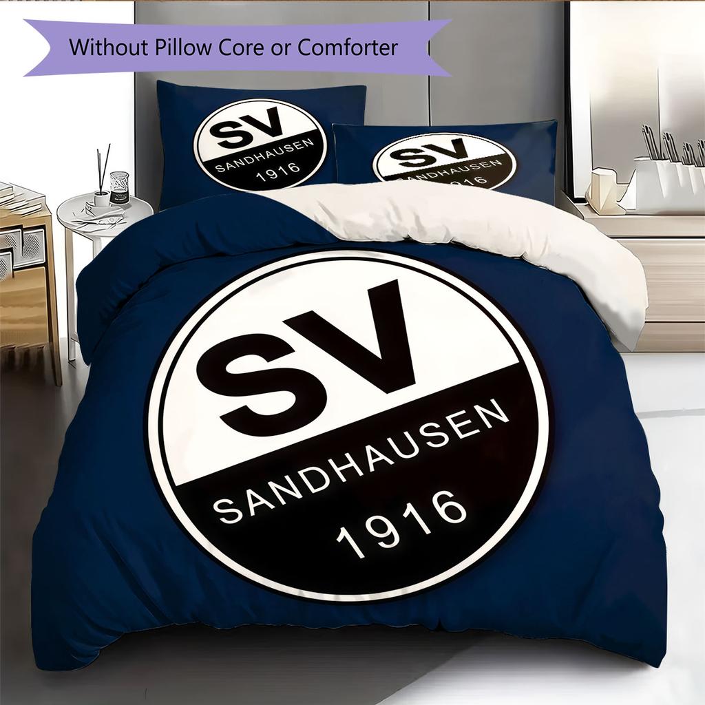 SV Sandhausen Bedding Quilt Set Quilt Cover Pillowcase Home Decoration Birthday Gift (1 * duvet cover + 2 * pillowcase, without core)