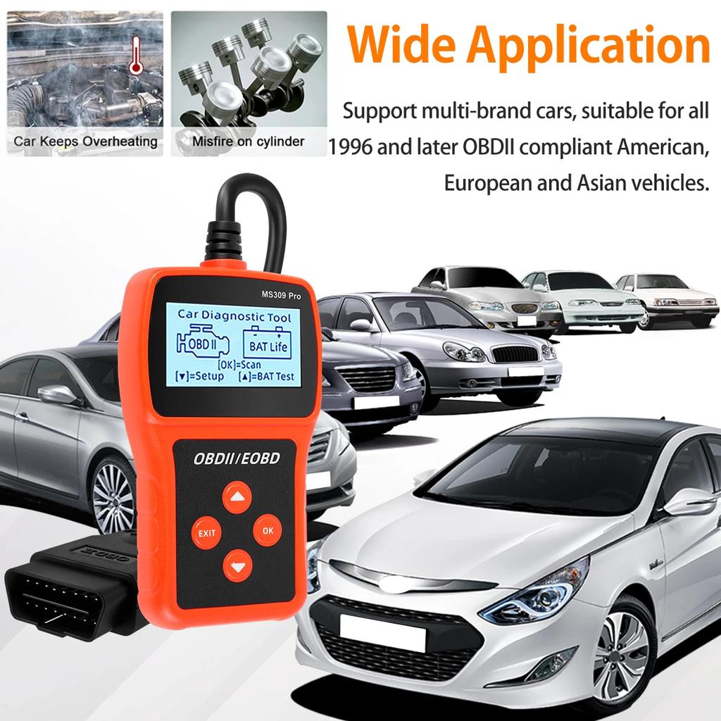 Auto Scanner Professional Engine Fault Code Reader Automotive Diagnostic Scan Tool Portable Car Engine Tester DIY Code Reader