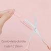 1/3pcs Built-in Comb Eyebrow Scissors - Pink Stainless Steel Precision Tool, Professional Brow Shaping for Home & Salon Grooming