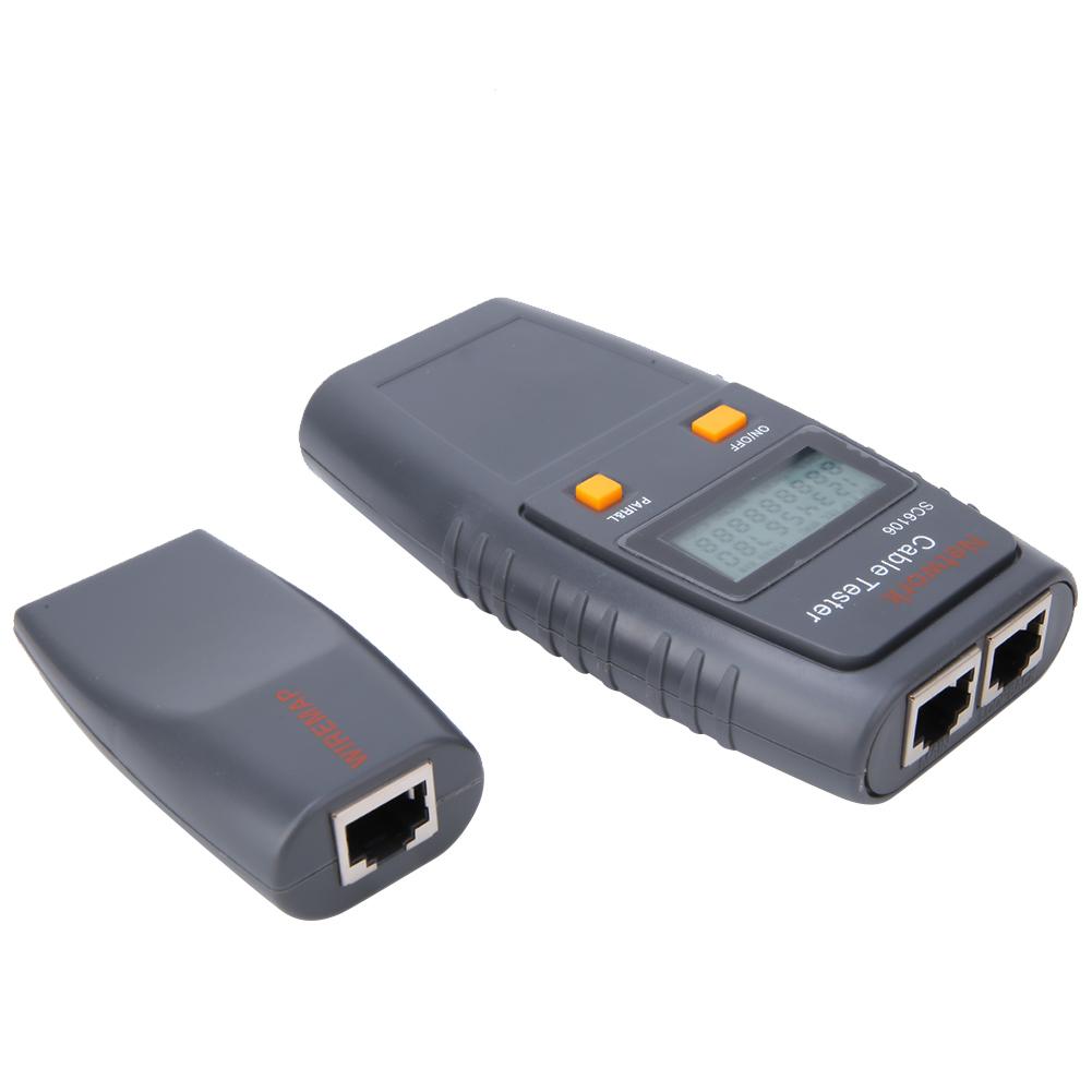 SC6106 LAN Network Wire Cable Tester Electrical Line Finder Testing with LCD Display