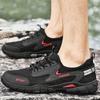 Men's Walking Sneakers Outdoor Anti Slip Wear-resistant Mesh Shoes Summer Lightweight Elastic Band Wading Shoes Size 38-46