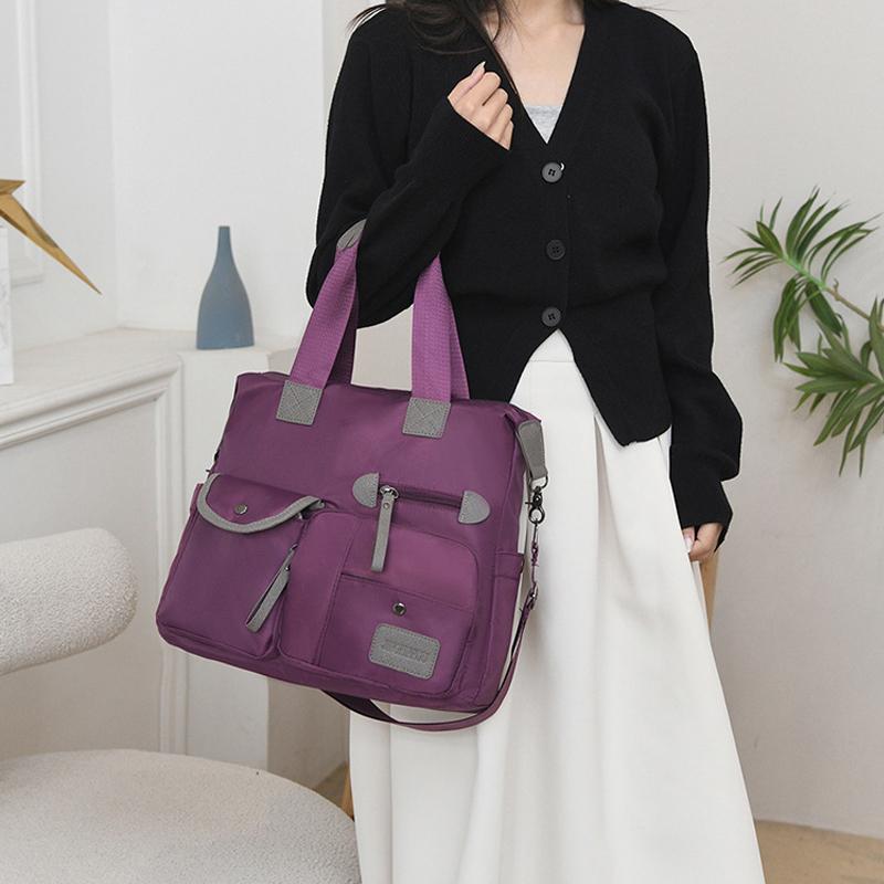 New Ladies Tote Bag Fashion Nylon Waterproof Casual Shoulder Mummy Bag Large Capacity Women's Messenger Handbags