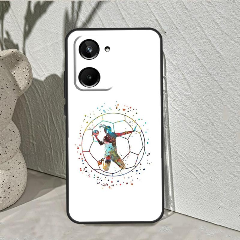 Handball Handballer For Realme C75 C63 C61 C71 C55 C67 C51 C65 C53 10 11 12 13 14 15 Pro Plus GT6 GT7 Pro Case
