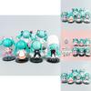 Hatsune Miku Pvc Chibi Figure Set Collectible Display For Anime Fans