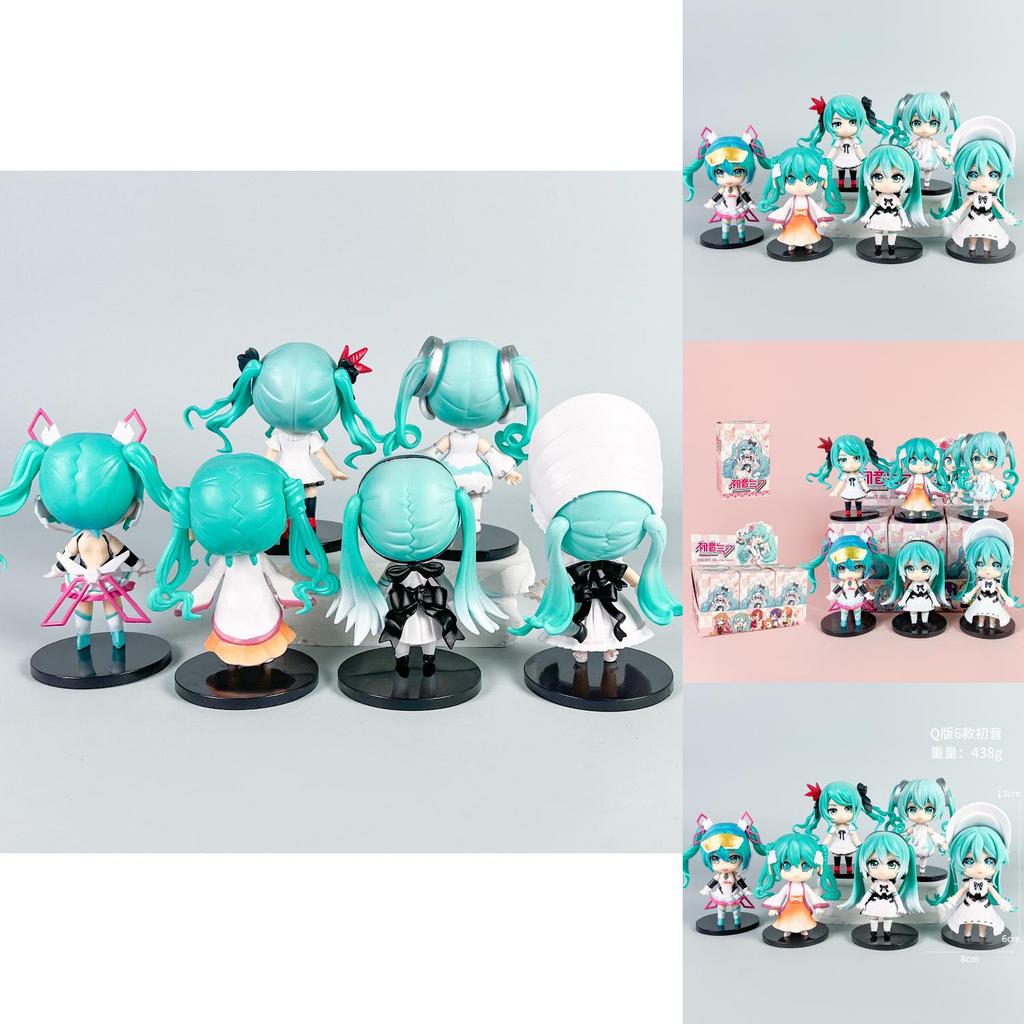 Hatsune Miku Pvc Chibi Figure Set Collectible Display For Anime Fans