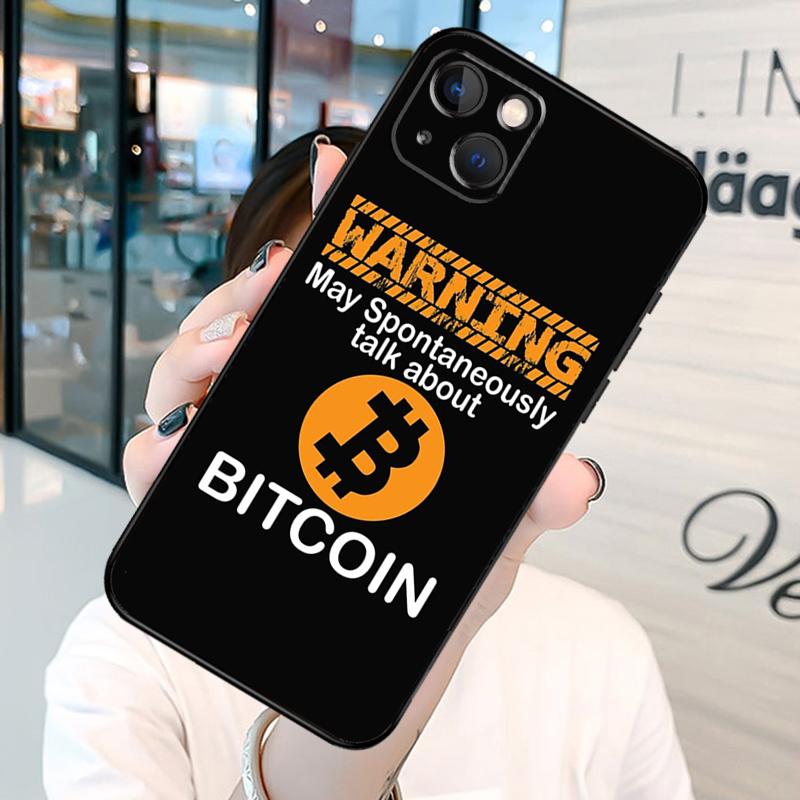 Bitcoin BTC Phone Case For iPhone 13 12 Mini 11 14 15 16 Pro Max Plus X XS Max XR Cover Shell
