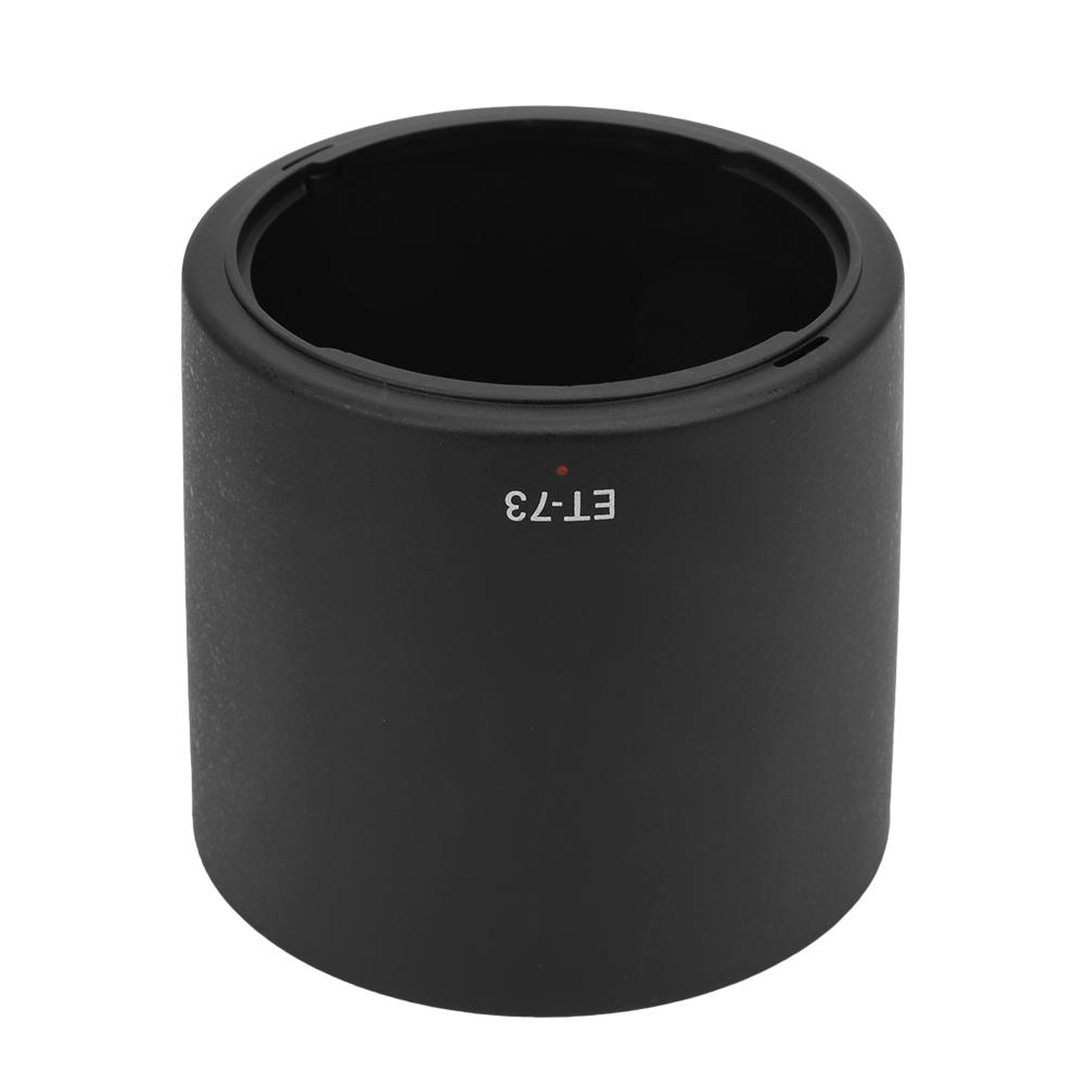 ET 73 Plastic Black Camera Mount Lens Hood Fit for Canon EF 100mm f 2.8L Macro IS USM Lens
