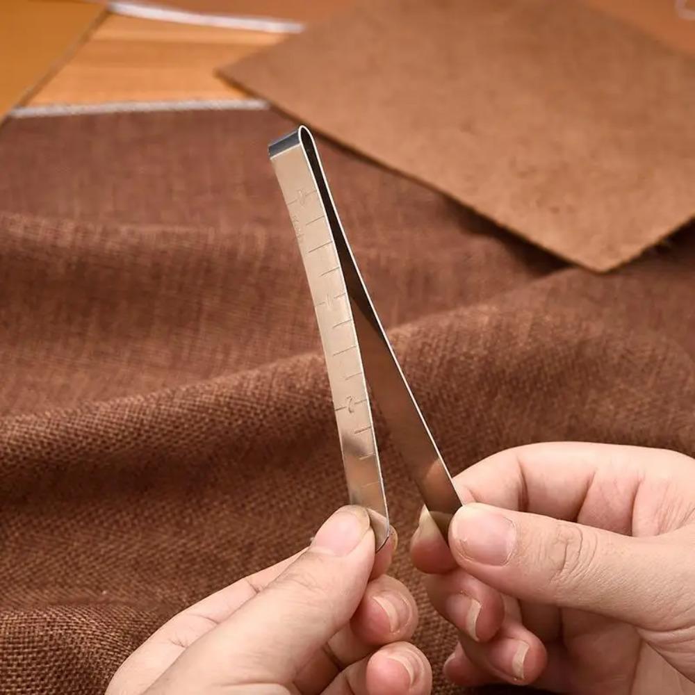 20Pcs Metal Sewing Crimping Clip Stainless Steel Sewing Clips for DIY Clothing Stitching Pinning Marking Quilting Ruler Tool