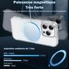 Coque de téléphone - WENZYLIQUOX - iPhone 13 (6,1") - MagSafe magnétique - Verre trempé &amp; protège-caméra - Bords TPU antichoc