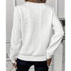 Hoodie Textured Women's Solid Color Long Sleeve Casual Top Loose Half Open Collar Autumn Winter