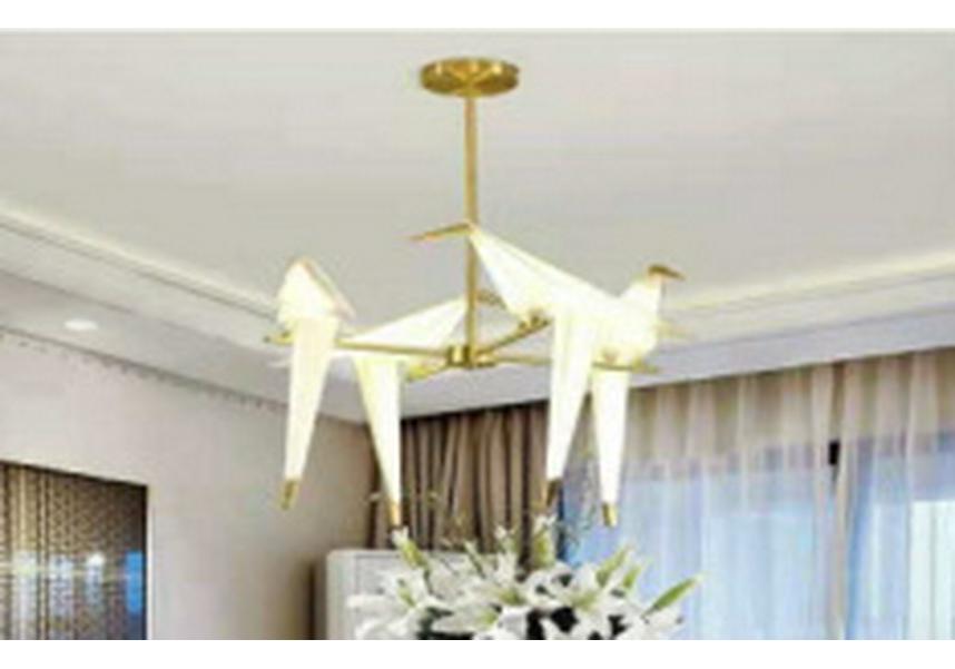 Modern Origami Bird Pendant Lamp - Creative Design for Restaurant, Living Room, or Bedroom