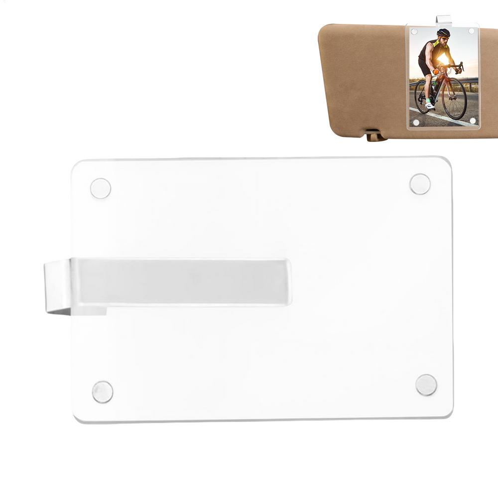 Car Photo Holder Magnetic Acrylic Car Picture Frame Home Decor Accents For Birthdays Anniversaries Family Friends Men Women Son