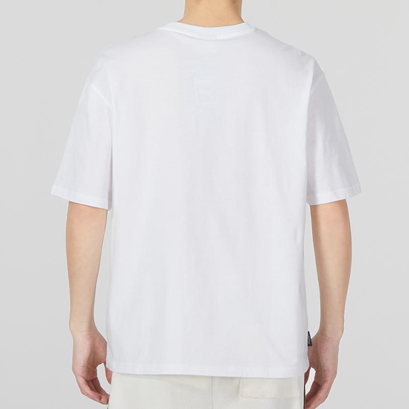 Puma Tricou cu mânecă scurtă, cu mânecă scurtă, respirabil, brodat, pentru bărbați, alb 621987-02