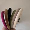 1.5cm Width High grade velvet Hair Bands headband retro slim edge hair clip new autumn outerwear style solid color Hair Hoops