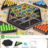 Chain Triangle Chess Game Geometric Chess Board Game Funny Family Party Triggle Rubber Band Game Parent-child Interactive Games