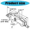 1/2/3pcs Sliding Glass Door Rollers 1-1/4inch Steel Ball Bearing Aluminum Alloy Window Door Pulley Rollers Easy To Use