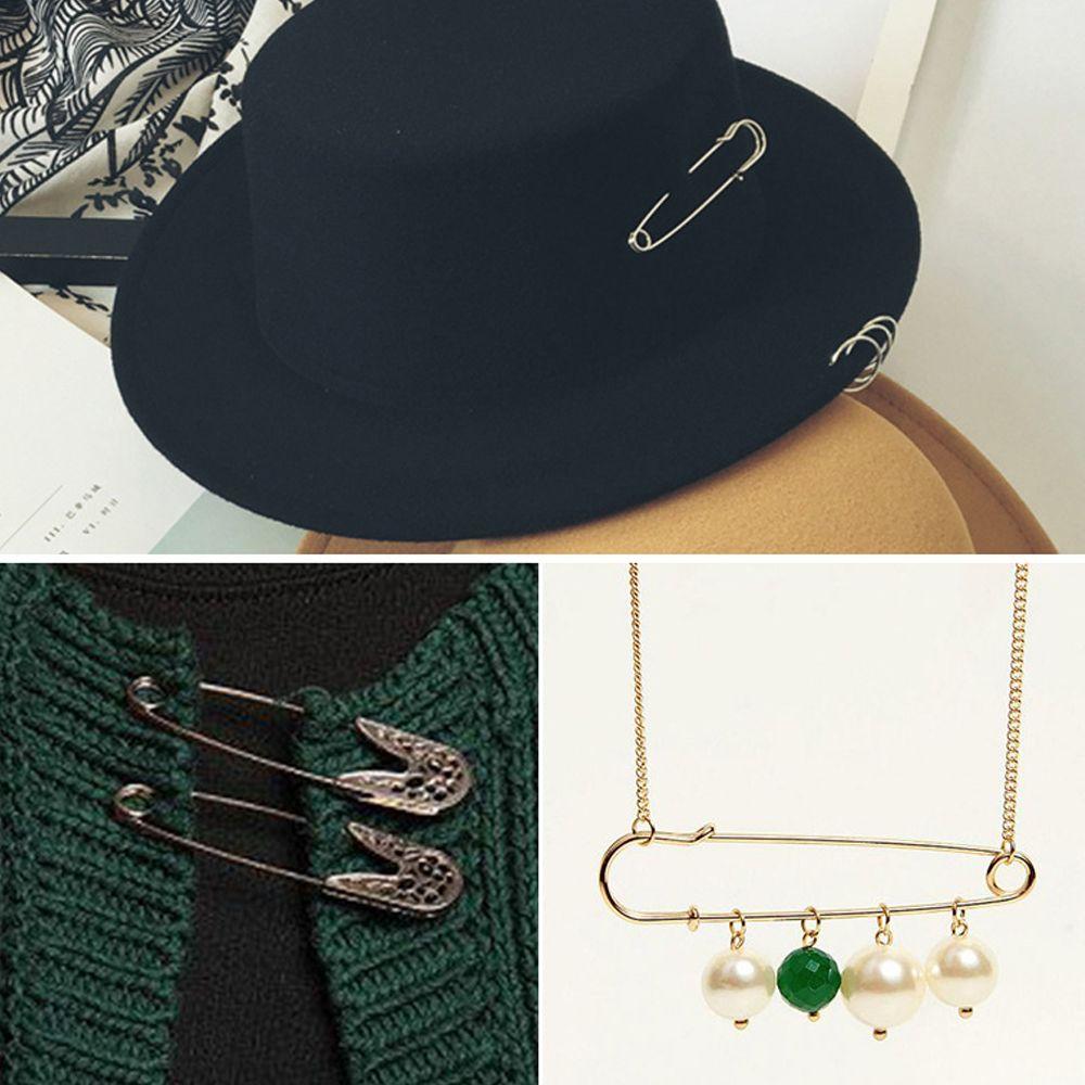 10pcs Metal Brooch Pins 3 Colors Accessory Base Hook High Quality Craft Making Materials  DIY