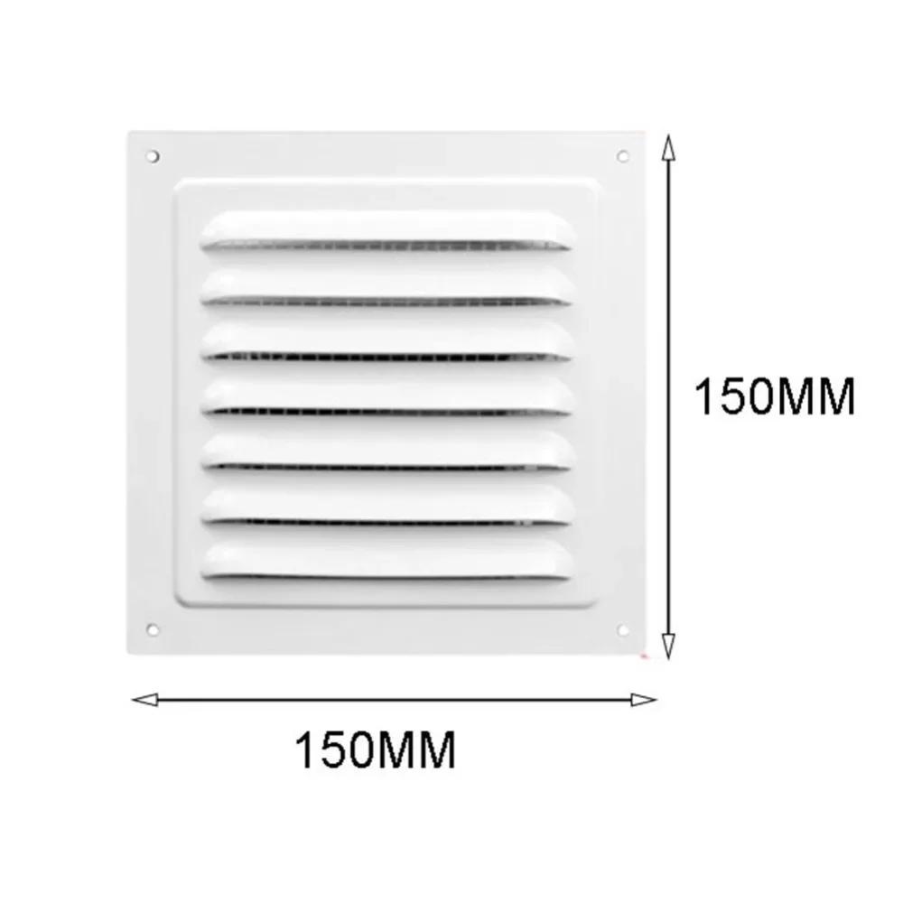 Aluminum Alloy Air Vent Grille Heating Cooling Vents Plate Exhaust Outlet Ventilation Cover 100/150/200/250/300/400mm Metal