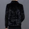 Winter Golden Mink Fleece Men's Fur One Piece Mink Coat Warm Mink Fleece Jacket Casual Fashion Coat