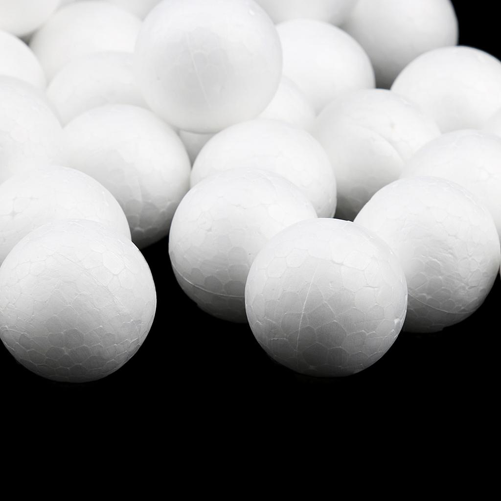 White Foam Balls, Polystyrene Craft Decoration Balls for Model Making, Decoration,