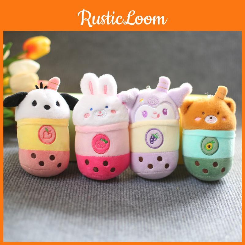 Soft And Comfortable Plush Rabbit Keychain Bag Pendant For Couples