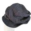 Unique pleated hemp beret for women, large size, octagonal hat, painter's hat