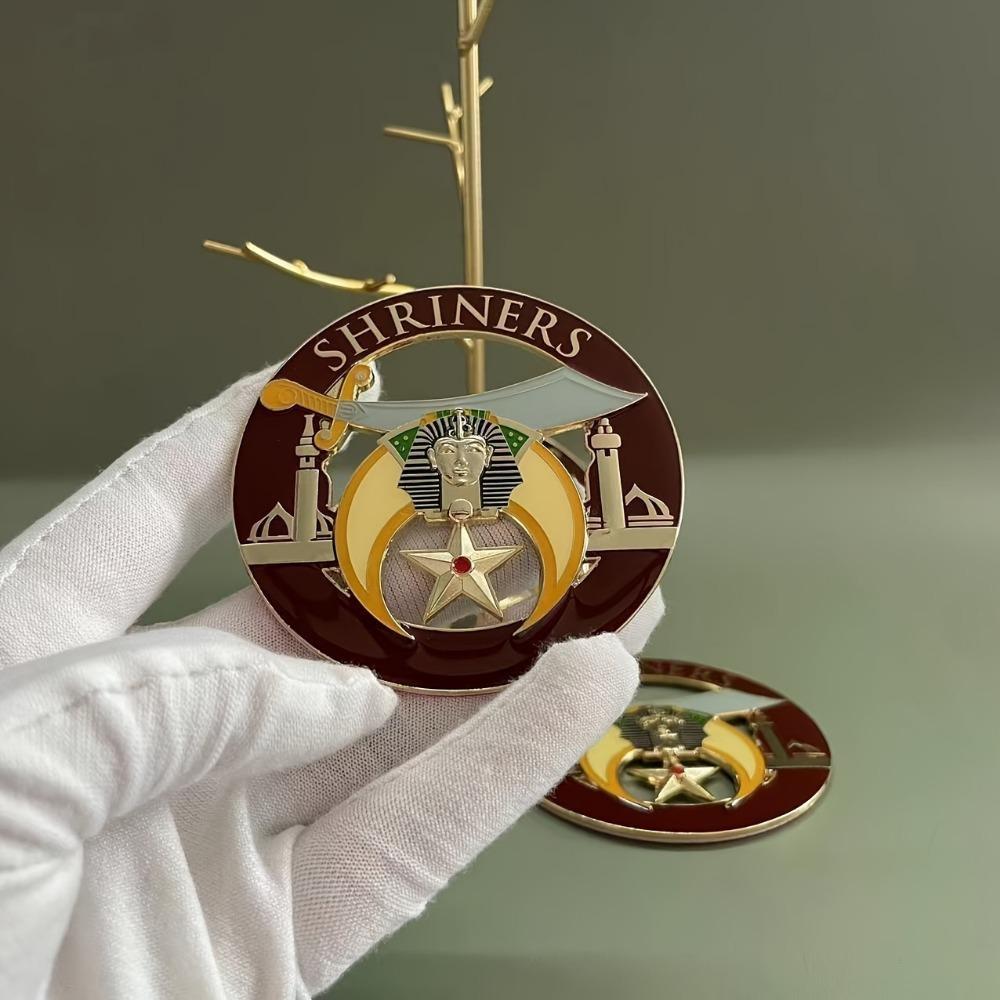 

Креативные святыни Универсальная автомобильная эмблема Масонство Автомобильные значки Металлическая индивидуальность Трехмерный кузов автомобиля Универсальный логотип Украшения 1pcs