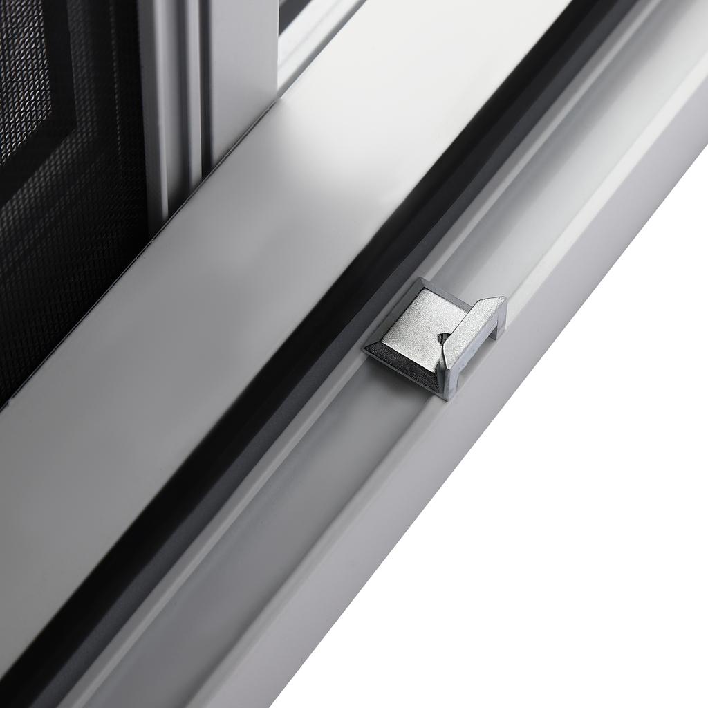 Aluminum Food Truck Window with 4 Sliding Screens, Pneumatic Takeout Service Window with Lock for Trailers, Mobile Stands